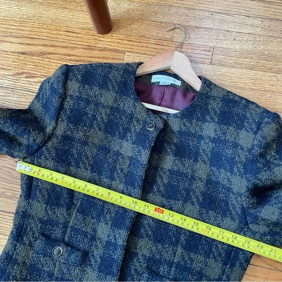 Vintage Wool Plaid Cropped Jacket - Picture 10 of 12